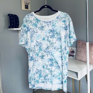 Aeropostale tropical floral men shirt size L new